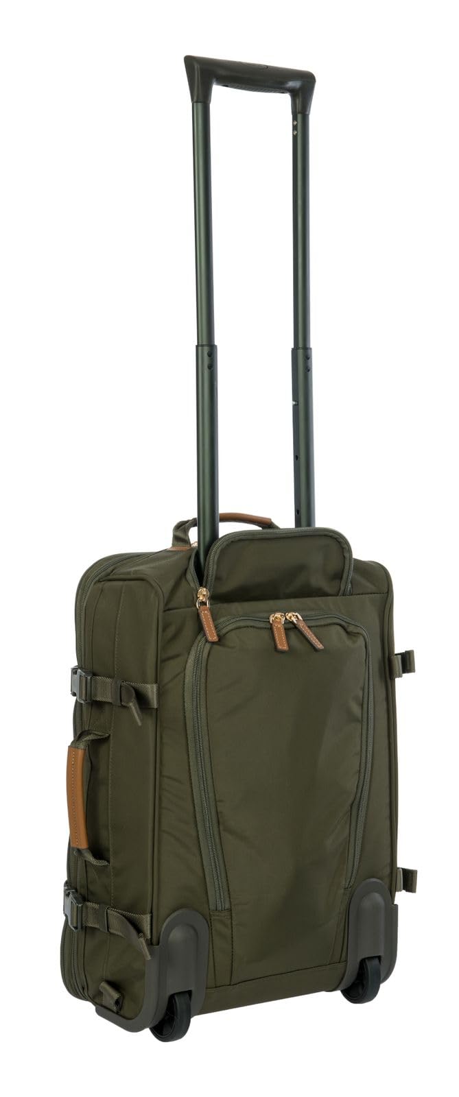 Bric's Mochila Trolley con Compartimento para portátil X- Collection Trolley Backpack 30L Olive Verde Oliva 50cm