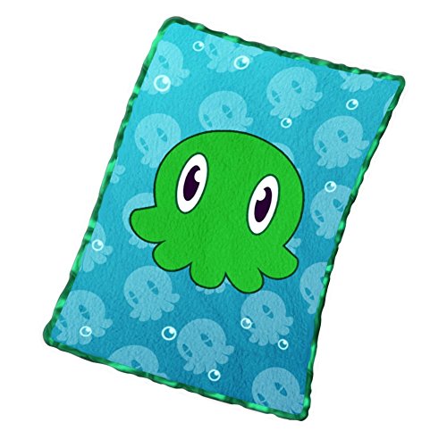 C is for Cthulhu Baby Blanket Turquoise