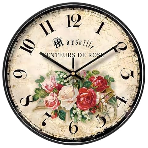 Horloge murale NUOVO fleurs colorées Cover