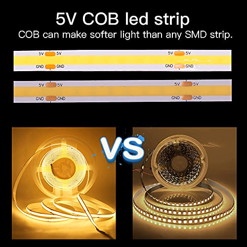 Tira LED COB 320 Leds USB 5V Regulable Luz Natural miniatura 4