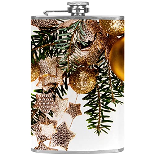 Flasque pour liqueur cadeau de Noël avec étoiles et branches - 2