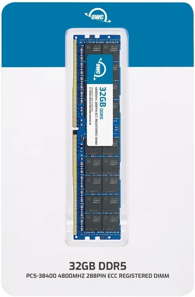 OWC 32GB Replacement for Micron MTC20F2085S1RC48B MTC20F2085S1RC48BR - DDR5 4800 PC5-38400 CL40 2Rx8 288-pin 1.1V ECC Registered RDIMM Memory RAM Module Upgrade