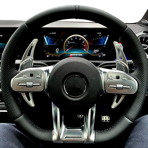 AOWIS Steering Wheel Shift Paddles Accessories for Mercedes Benz AMG GLA45 SL63 A45 C63 E63 S65 CLS6 W176 W213 W222 (Red)