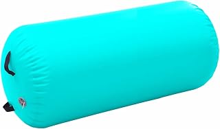 Vopese Rollo inflable de gimnasia con bomba de 120 x 90 cm, PVC, color verde