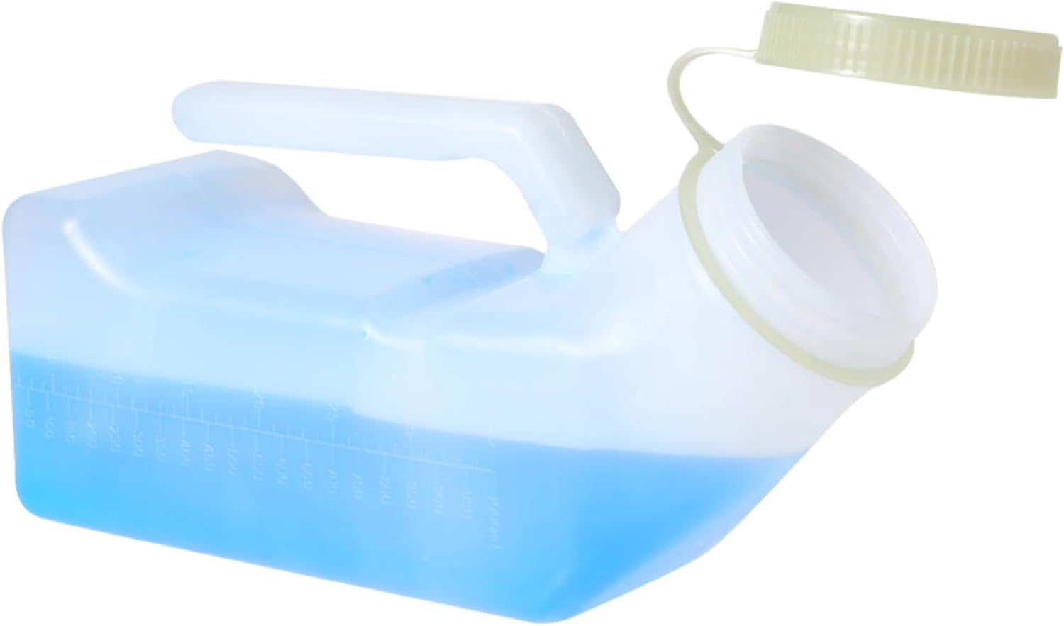 Orinal para hombres portátil 1L con tapa fosforescente miniatura 1