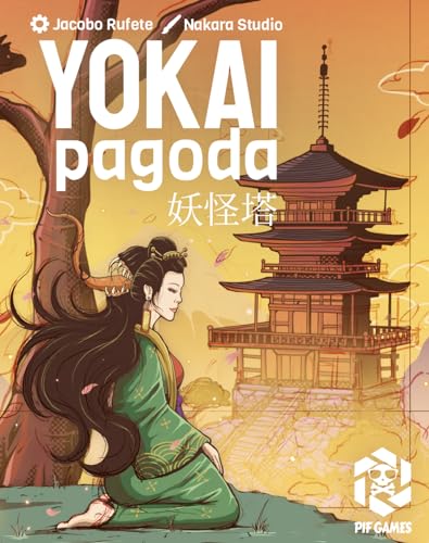 Juego de Cartas para Niños 8+ y Adultos Estratégico y Portátil Yokai Pagoda | de 2 a 5 Jugadores | Viajes y Camping | Cultura Japonesa, Faroleo y Gestión de Mano en Partidas de 15 Minutos
