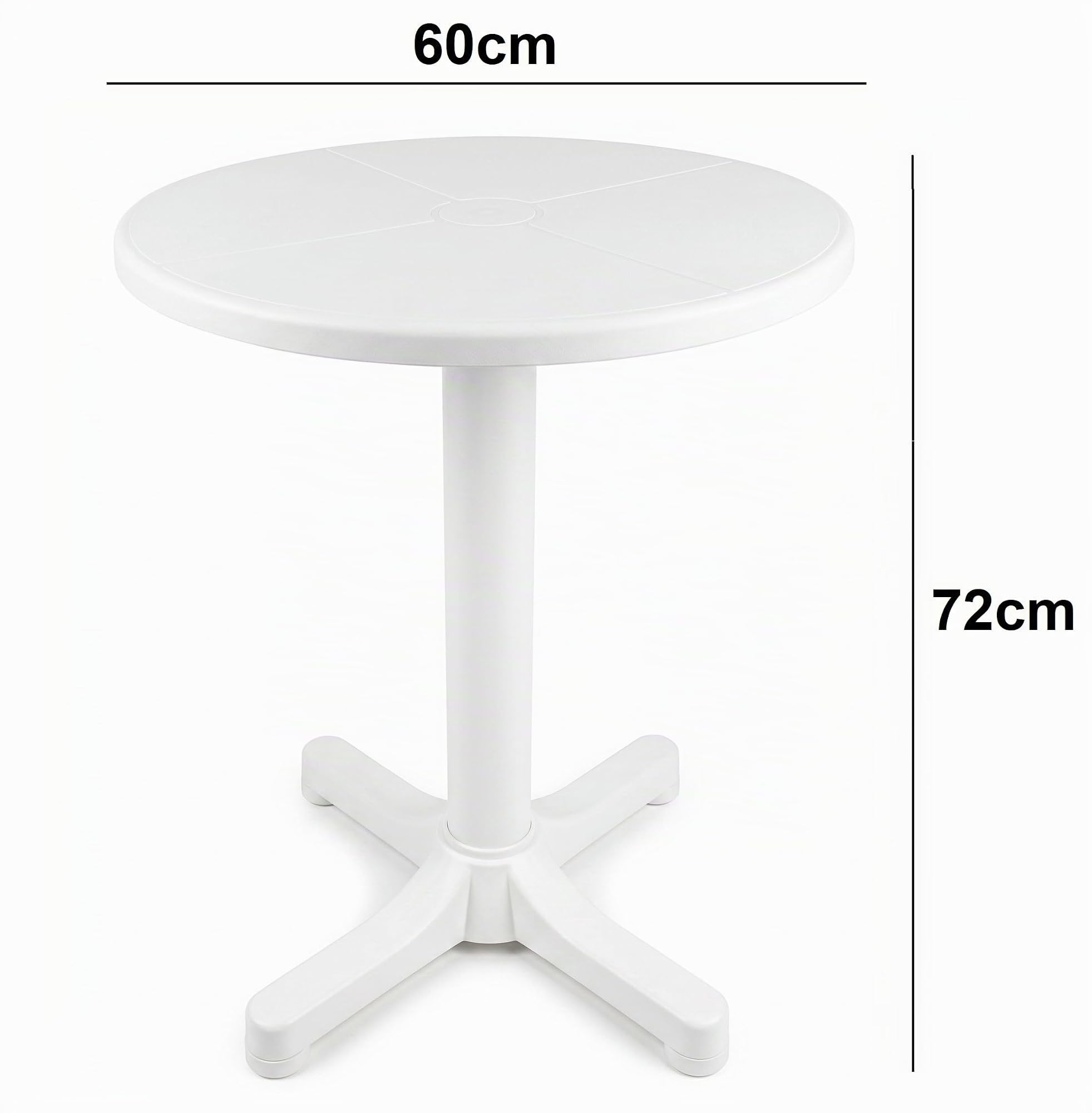 Mesa de Jardín Cuadrada, Blanco