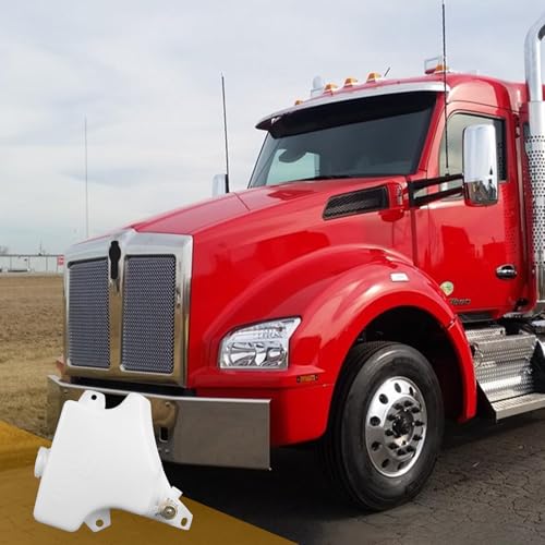 czyopo 603-5402 Windshield Washer Fluid Reservoir Tank with Pump Compatible with 2000-2019 Kenworth T680 T880 Peterbilt 335 367 384 385 386 387 388 389 Replaces 6035402 N5355001 by czyopo - Used condition - Image 7