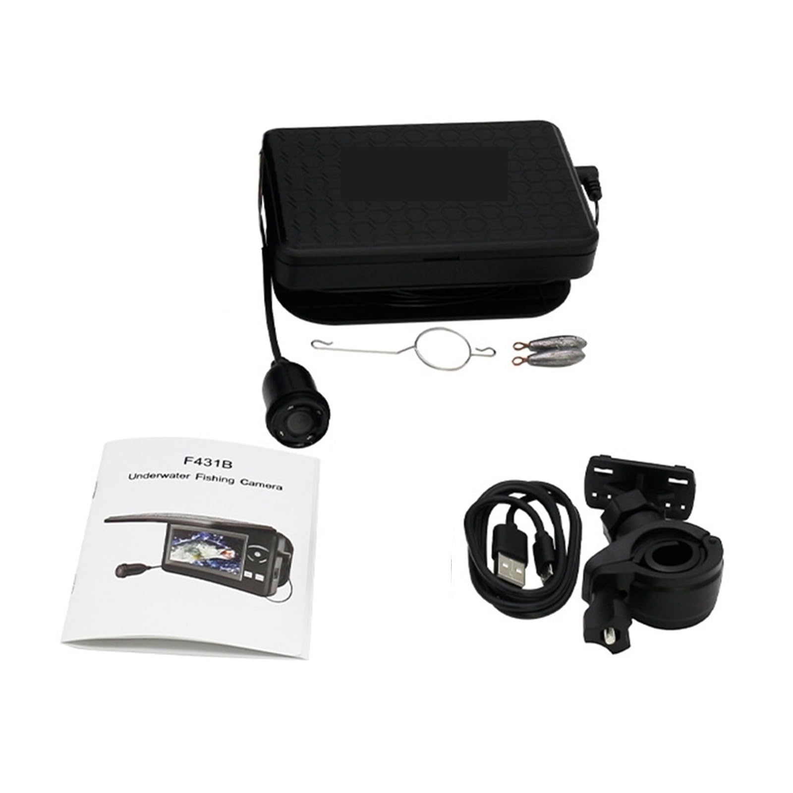 CVFRDD Underwater Fishing Camera Portable Underwater Fishing Camera Waterproof 720P Fish Finder With 4.3 Inch LCD Display For Ice Lake Sea Boat for Ice Sea Lake Boat Fishing