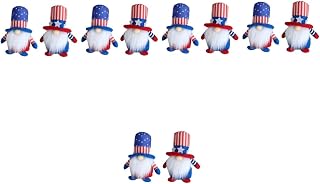 SAFIGLE 10 Pçs Boneca Do Dia Da Independência Popplio Decoração De Casa De Pelúcia Bonecas Americanas Gnomos Do Dia Da Independência 4 De Julho Gnomos Sazonais Gnomos Adoráveis