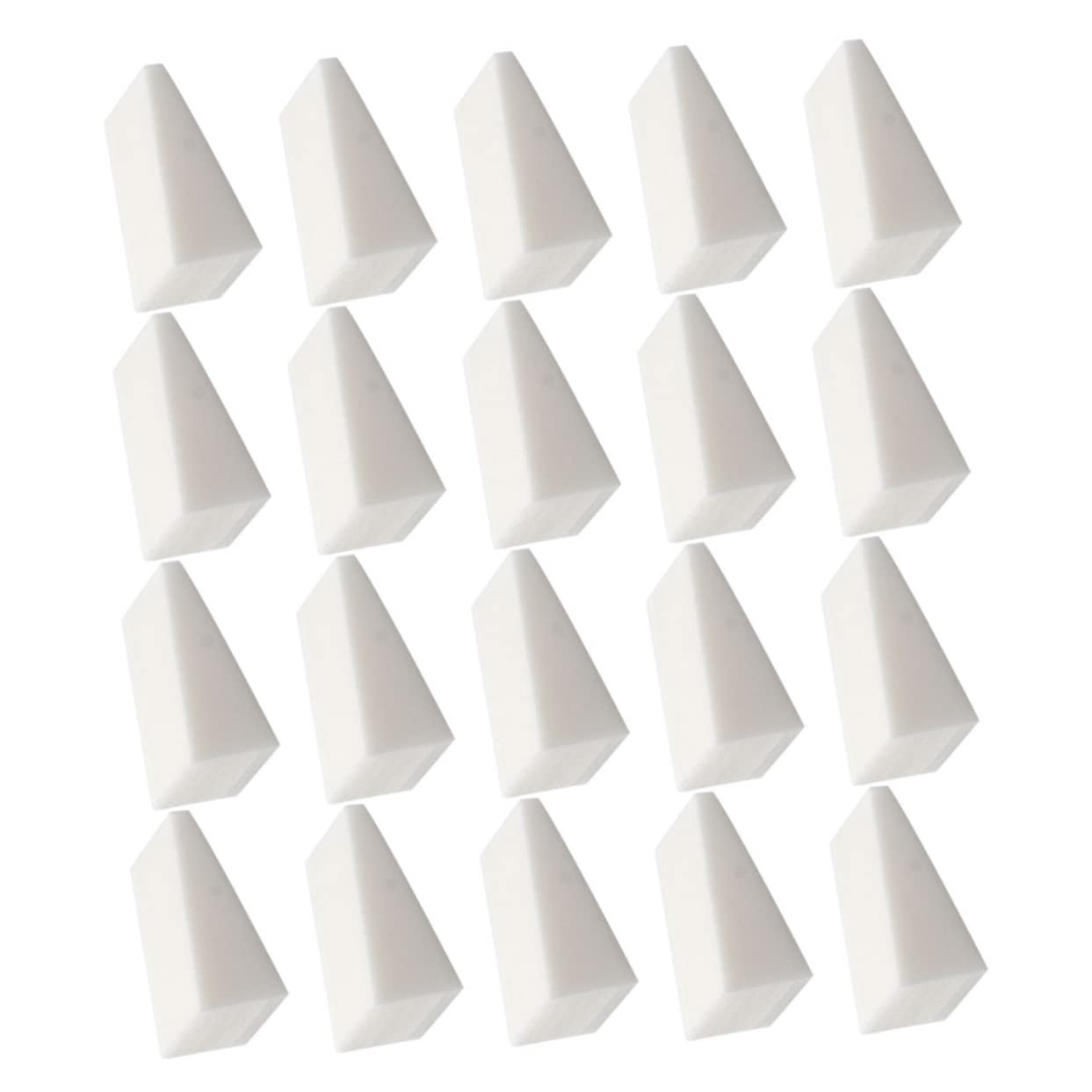 MUSISALY 20Pcs Gradient Color Nail Art Sponges Soft Makeup Wedges for Easy Nail Design Cosmetic Application Gentle Multi Use Beauty Tool for Gradient Nail Art Makeup Techniques