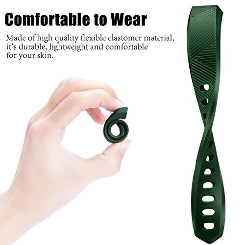 Maledan Compatible with Fitbit Alta Bands, Replacement Band for Fitbit Alta HR/Alta/Ace, Large, Green - Thumbnail 2