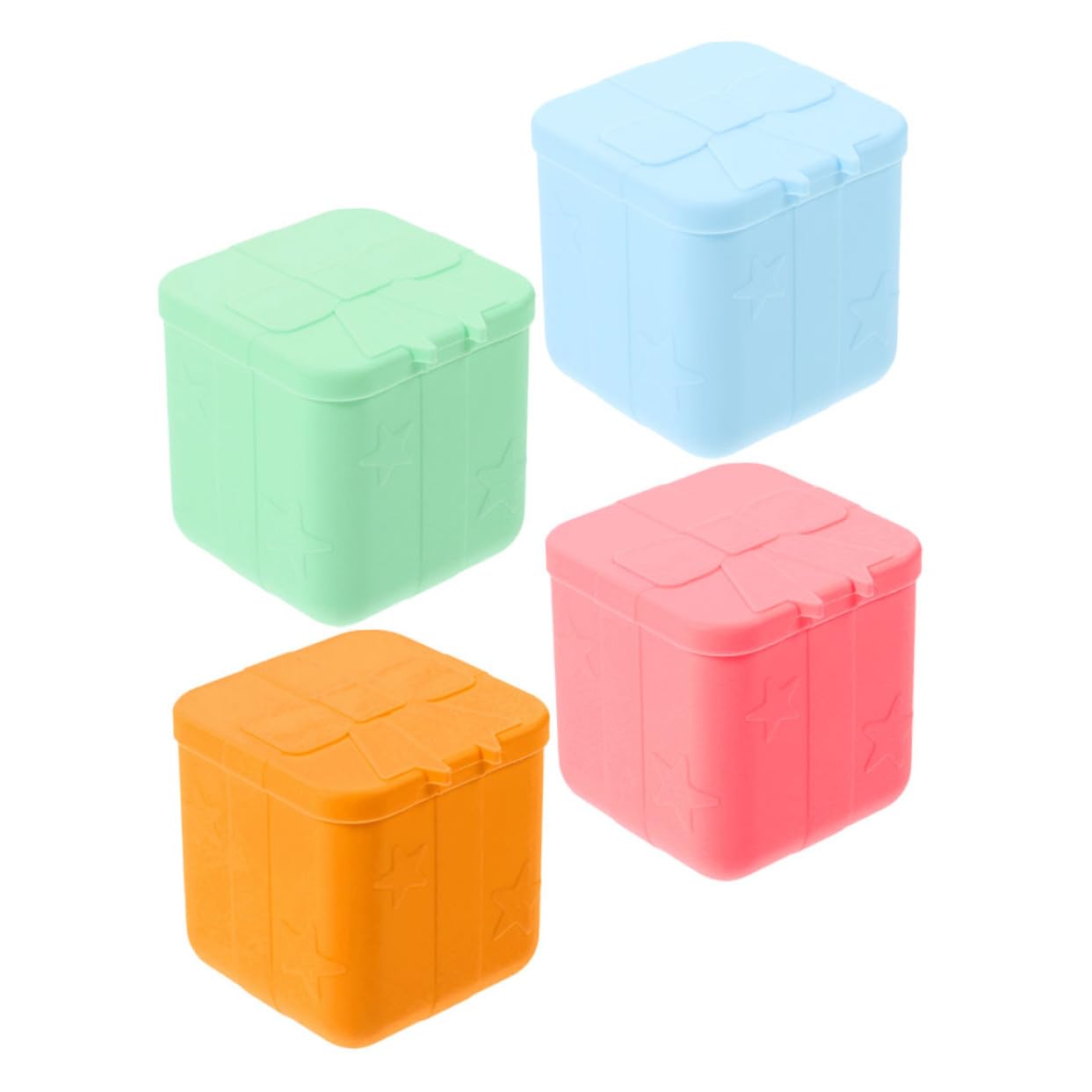 Cabilock 2 Set Di Mini Contenitori Per Condimenti Per Insalata Coperchi in Silicone Per Salse Contenitori Per Condimenti Per Scatole Da Pranzo 4 Pezzi * 2