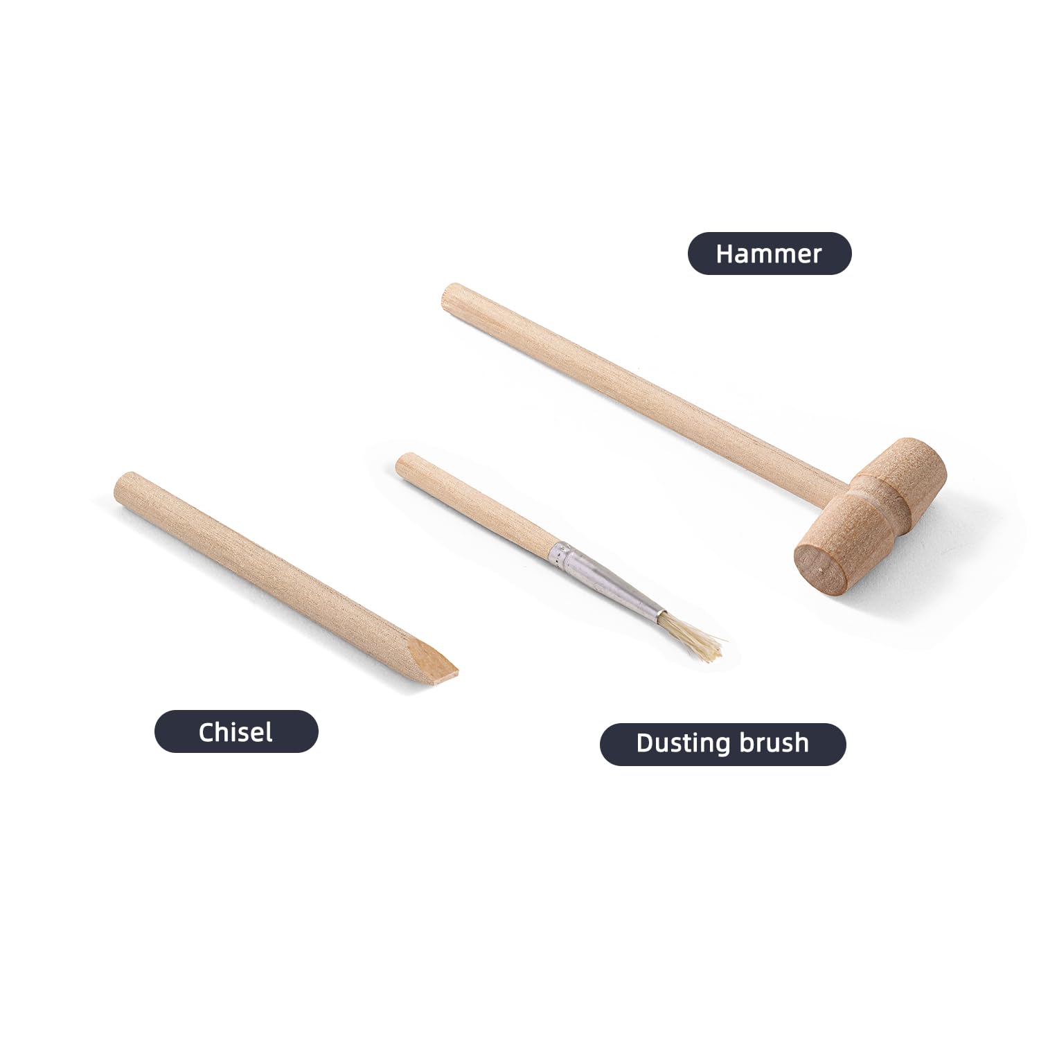 Kit Fouille Œufs Dinosaures pour Enfants, Grande Œuf de Dinosaure à Creuser avec 12 Figurines de Dinosaure, Kit Archéologique avec Outils, Cadeau pour Garçons à Partir de 6 Ans - 4