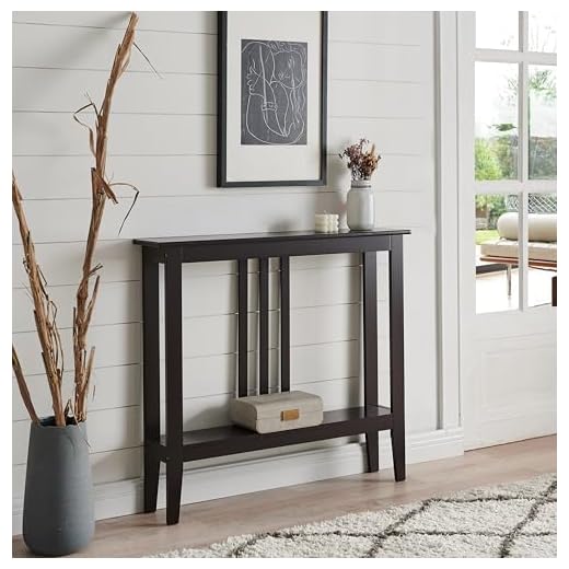 Narrow Console Table with Storage