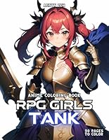 Anime Coloring Book: RPG Girls Tank B0CPTYKCCD Book Cover