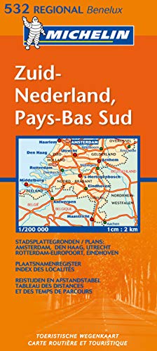 Michelin Map Netherlands: South 532