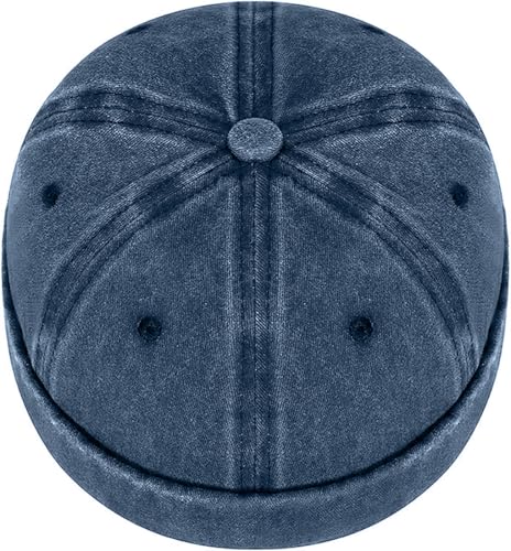 Image of Glamorstar Brimless Dome Hats for Women Men Sailor Beanie Cap Vintage Docker Hat