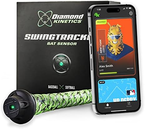 Diamond Kinetics SwingTracker Bat Sensor with FREE 1-Year Membership for Baseball and Softball