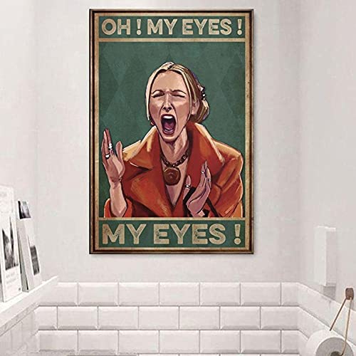 Funny Oh My Eyes My Eyes Friendse Inspired Vintage Funny Bathroom Sign Decor Friends L Wall Art Poster mignon décoration murale en métal 20,3 x 30,5 cm