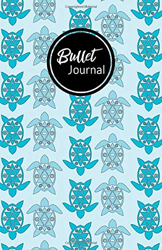 Blue Turtle Journal: Bullet Journal, Dot Grid, Dot Journal, Notebook, 130 dotted grid pages, 5.5x8.5