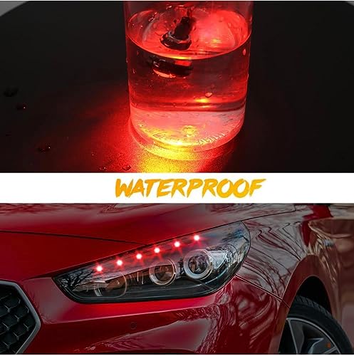 Image of AUTO MT 18mm 9WATT Eagle Eye LED Car Fog DRL Daytime Running Light Backup Reverse Tail Rock Lights Small bulb (10PCS RED 9W Eagle Eye Led Lights)