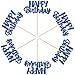 Gyufise 24Pcs Happy Birthday Cupcake Toppers Glitter Cupcake Food Picks for Celebrating Happy Birthday Theme Party Cake Decorations Supplies Deep Blue