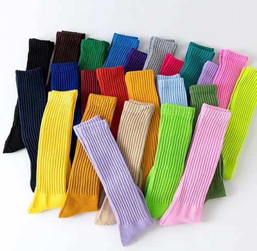 Image of Galsang Women's Slouch Socks, Long Scrunch Knit Casual Socks for Girls, B206