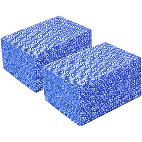 JEBBLAS Reusable Handi Wipes Disposable Cleaning Towels Dish Towels and Dish Cloths Reusable Towels,Handy Cleaning Wipes, 100 Count/Pack,Blue Cover