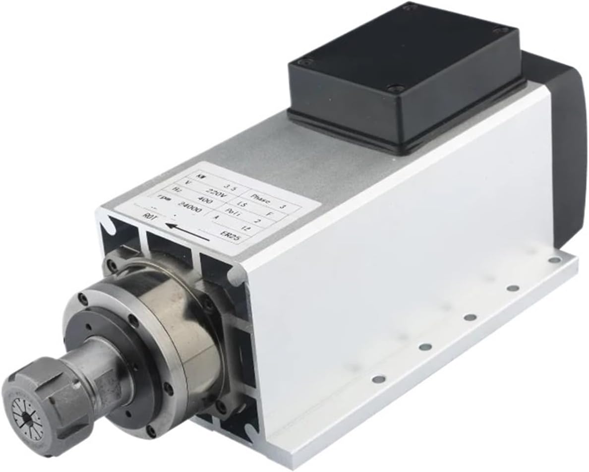 Spindle motor 3.5kw ER25 220V 24000rpm with flange high speed 4 ceramic shafts(3.5kw ER25 380V)