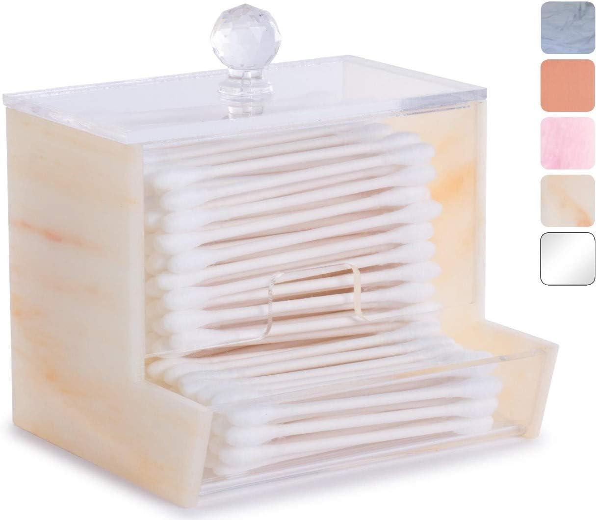 Acrylic Qtip Holder For Qtip Brand Cotton Swabs, Qtip Dispenser, Modern