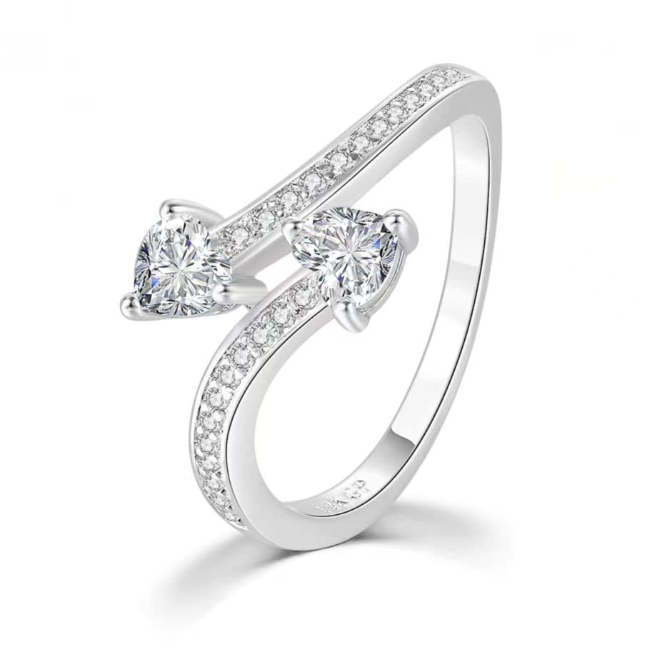 Bague princesse en argent et zircon pour femme taille 5