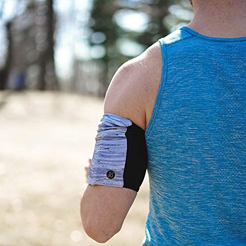 Journeyout Cell Phone Armband For Runners. Phone Holder Arm Sleeve For Working Out & Exercise. Fits Iphone X Xs Max Xr 8 7 6, Pixel 1 2 2Xl 3 3Xl, Samsung Galaxy S8 S9 S10 - Gray Brush/Black, Sm #TOP4