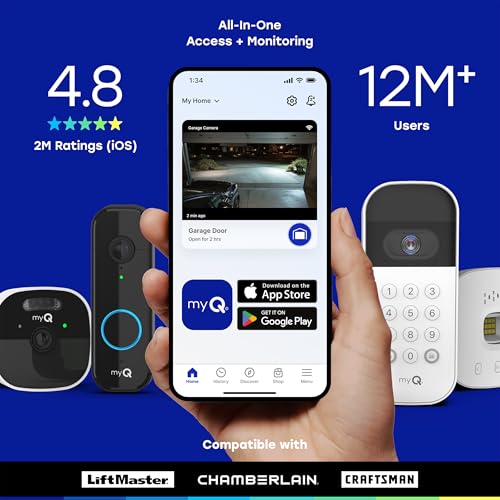 Chamberlain myQ Video Doorbell | 2K Camera, Battery/Wired, Color Night Vision, Live with 2-Way Talk, Motion Detection & Real-Time Alerts, 150 Deg Wide View, Black by CHAMBERLAIN - Image 6