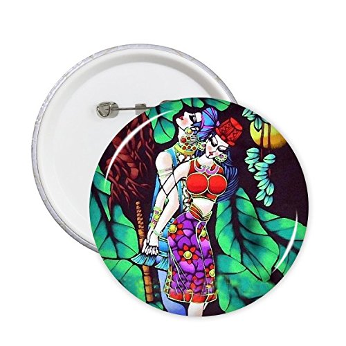 Badge bouton peinture romance clair de lune 5pcs cadeaux XXL pour amateurs d'art et mode