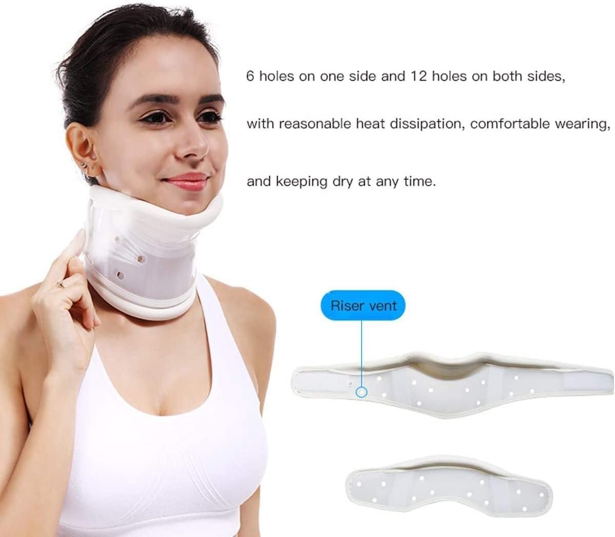 Collo cervicale Medico Collo e amp; Stecca di Supporto for stabilizzatore della Testa for Sollievo dal Dolore al Collo Rigido (Size : S)
