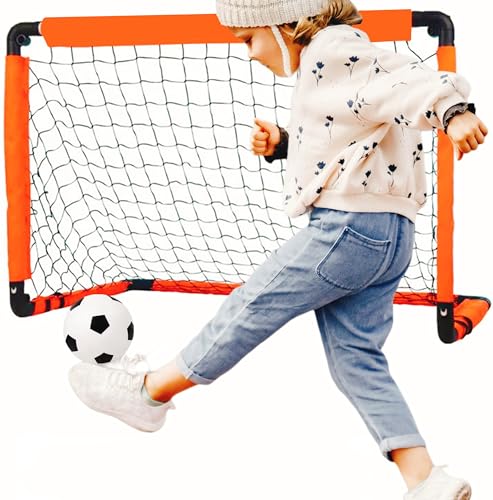 Portería de fútbol para niños plegable y puerta de fútbol para jardín exterior o interior