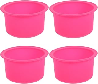 NUOBESTY 4piezas Tazón De Para Derretir Cera Accesorio Práctico Para Calentador De Cera Para Casa y Salón Color Rosa
