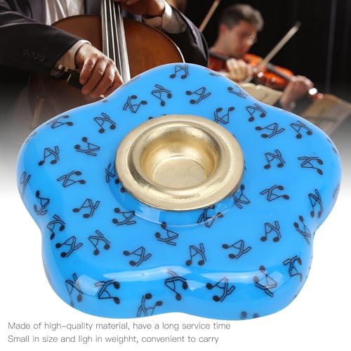 Cello Rest, Cello Bass Endpin Stopper Rock Stop Holder Anti-slide Endpin Rest with Thick Pad for Floor Protector String Instrument Accessory Christmas Gift, Blue - Thumbnail 3