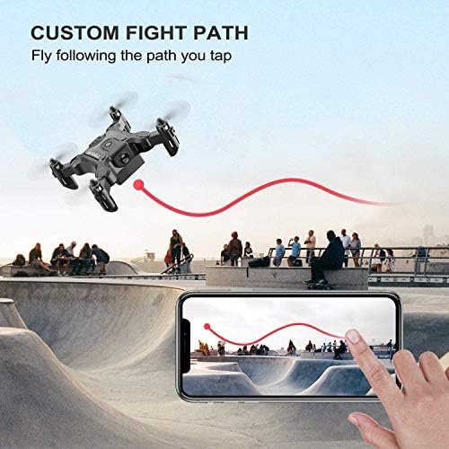 4DRC Mini Drone with 720p Camera for Kids and Adults, FPV Drone Beginners RC Foldable Live Video Quadcopter,App Control,3D Flips and Headless Mode,One Key Return,Altitude Hold,3 Modular Batteries
