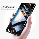 【4D Cobertura Completa de Vidrio, Dureza de 9H】Este protector de pantalla de Iphone proteje los bordes(edge) de Iphone, característica de anti-explosión de nivel 4D, robusto, Resistente a los arañazos, no guarda los polvos en los bordes.Mayor nivel de dureza-9H protector móvil más anti-impacto, anti-extrusión.
