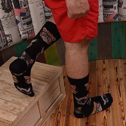 HSELL Mens Funny Pattern Dress Socks Crazy Design Cotton Socks Novelty Gifts for Men - Image 5