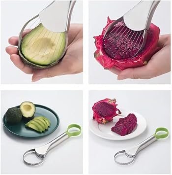Choxila Avocado Slicer Tool - 2-in-1 Stainless Steel Avocado Cutter Slicer and Avocado Pit Remover
