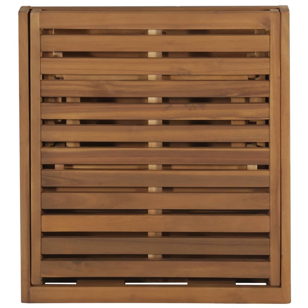 Tumbona plegable de madera maciza de acacia con acabado al aceite, incluye cojín con cuerdas de fijación, respaldo ajustable, plegable para un fácil almacenamiento