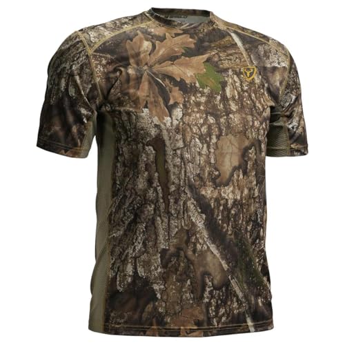 SCENTBLOCKER Scent Blocker Angatec Short Sleeve Performance Shirt, Camo Hunting Clothes for Men4