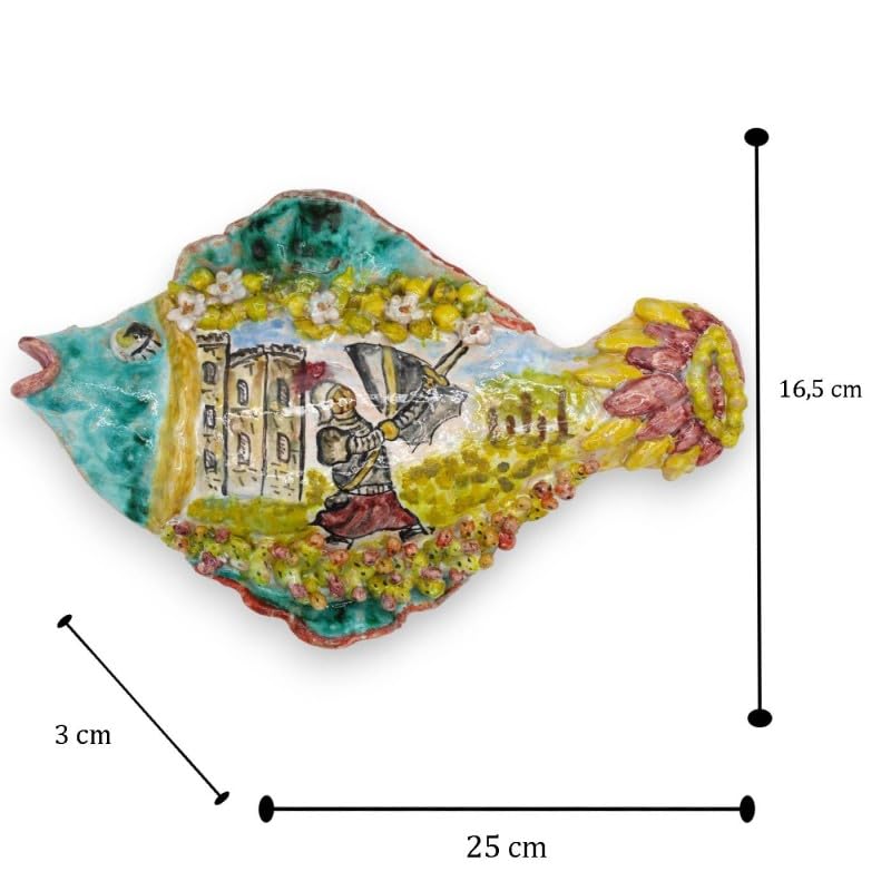 Poisson Mural céramique fine Sicile pour une âme méditerranéenne - 3