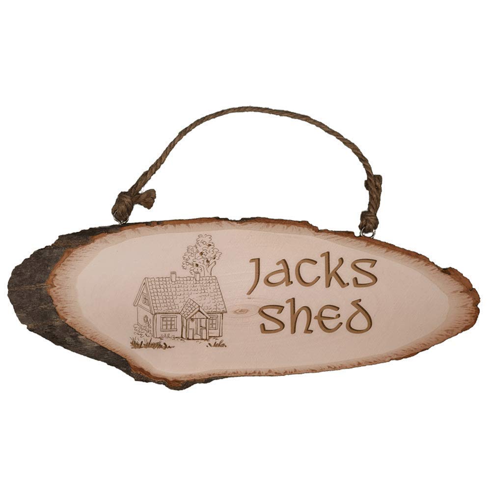 Dads Shed | Personalised Wooden Plaque | Perfect Gift/Present | Rustic Design