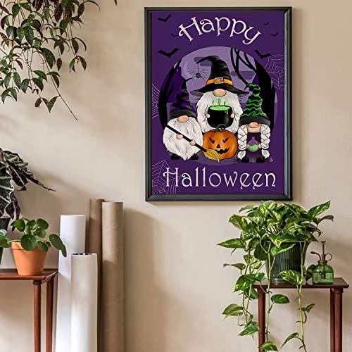 Bogviap Halloween Diamond Painting Kits,Gnomes Diamond Art Kis For Adults Full Drill,Suitable For Home Wall Decor Family Activities Gifts 12X16 Inch #TOP2