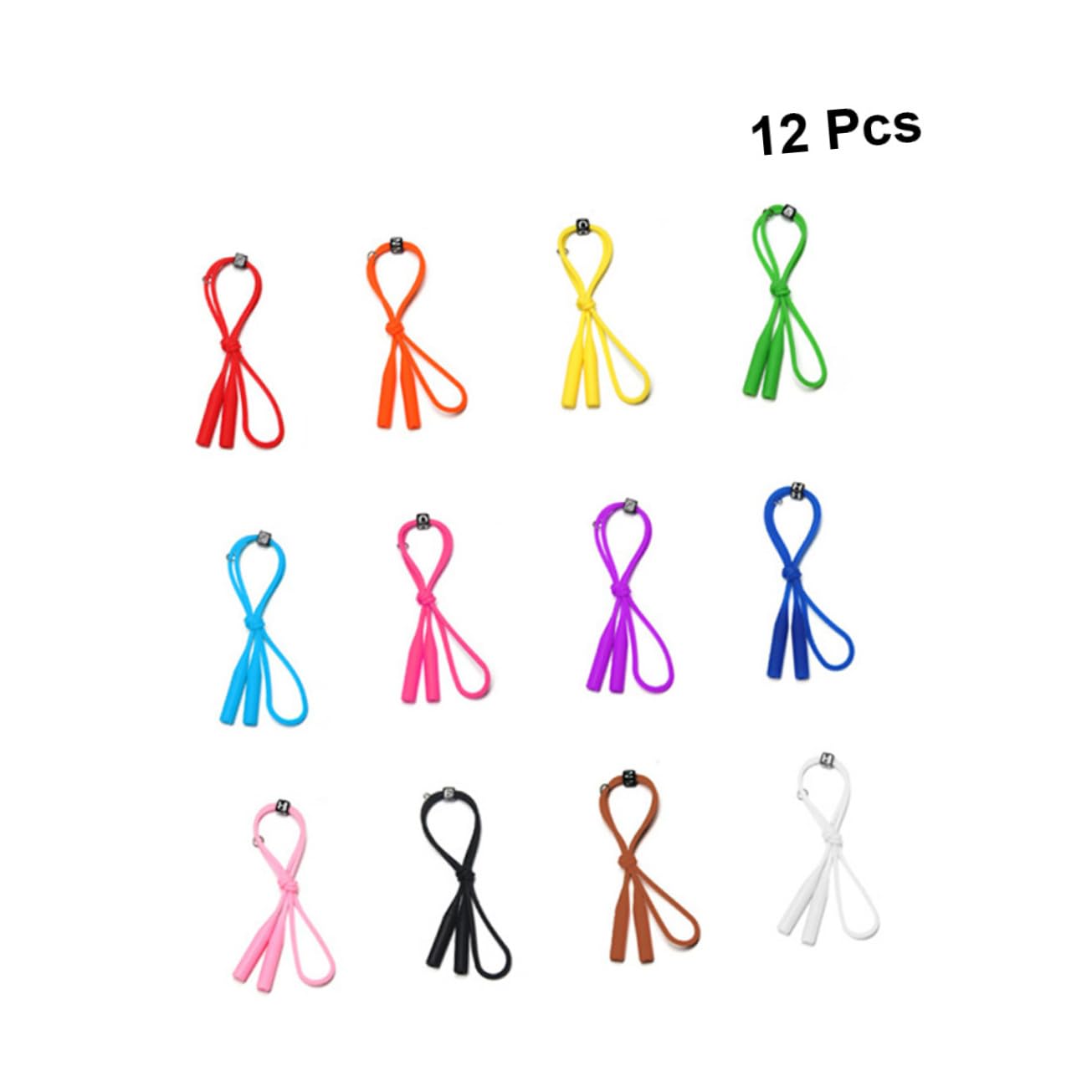 HEMOTON 3 Set Di Cinghie Di Fissaggio Per Occhiali in Silicone Cordino Di Sicurezza Per Occhiali Cinghie Per Cordino Per Supporto Per Cordino Per 12 Pezzi*3