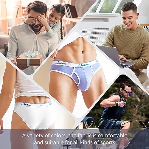 HOOFESAN Mens Trunk Underwear Low Rise Boxer Briefs for Men Comfort Moisture-Wicking Pouch Underwear 3 Pack4